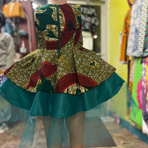 Kids African print dress - Picture 2 of 4